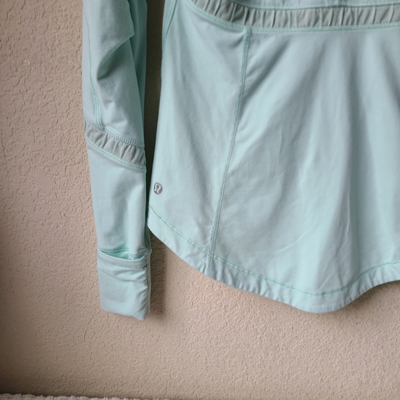 #29 Lululemon Run Reflect Pullover Mint Moment Women's Size 6 - Picture 6 of 12